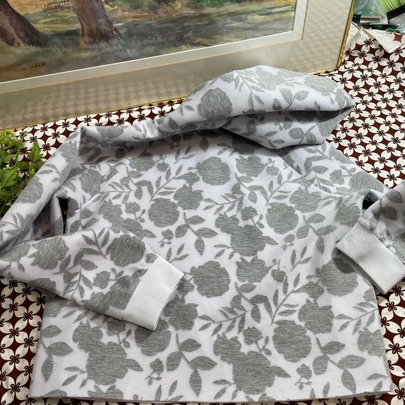 Grey Floral Hoodie - Picture 7 of 11